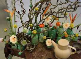 Mbo'ers exposeren bloemencreaties op unieke locatie 